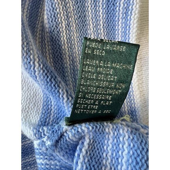 Lauren Ralph Lauren Sweater Crew Neck Pastel Striped Rainbow MED - Picture 7 of 8